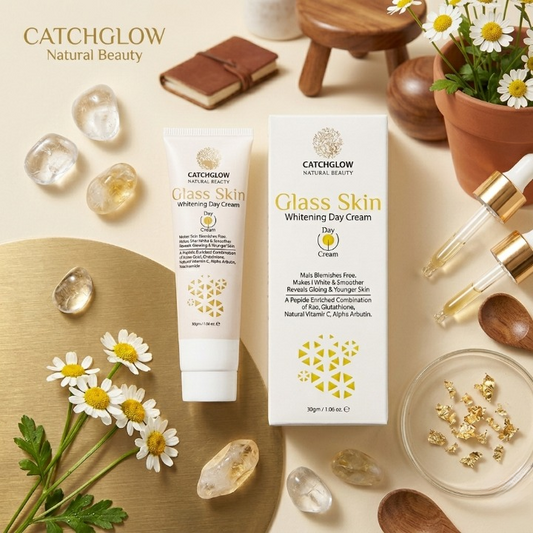 Catchglow Natural Beauty Glass Skin Day Cream 30g | Radiant Glow Moisturizing Face Cream