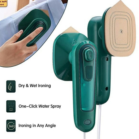 Professional Micro Steam Iron | Portable Handheld Dry & Wet Garment Steamer for Travel & Home