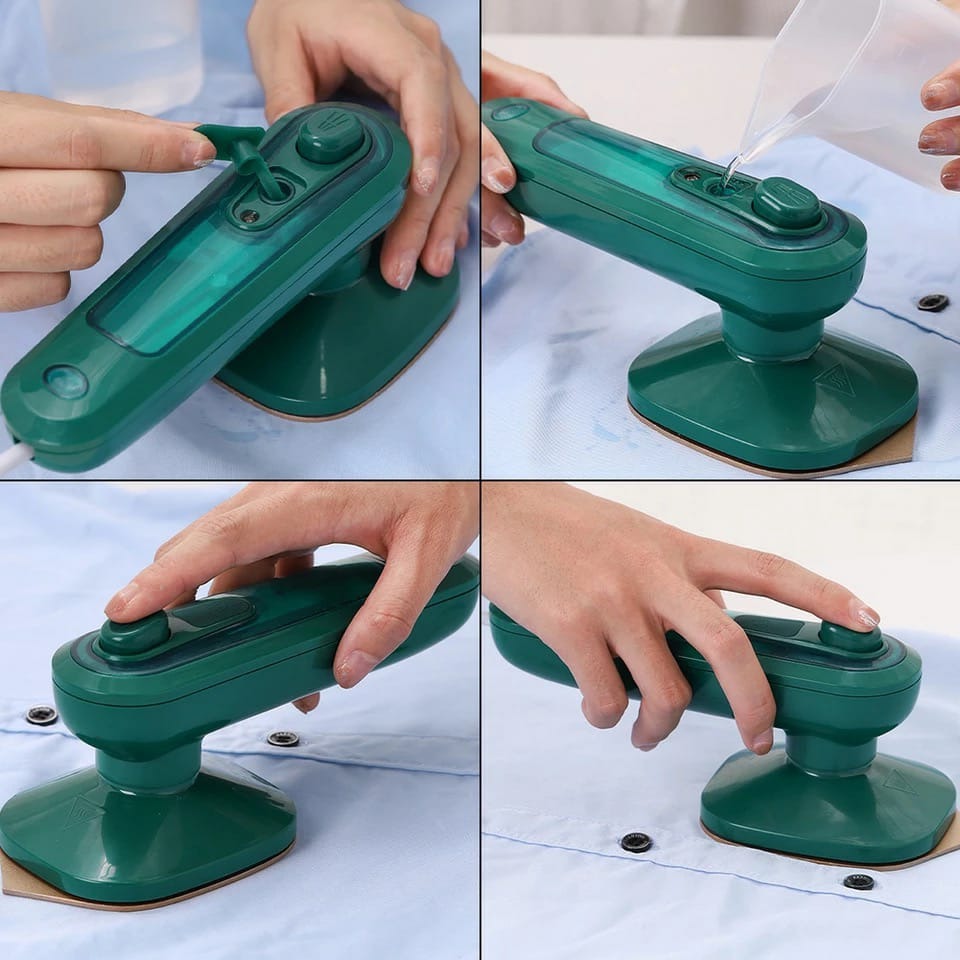 Professional Micro Steam Iron | Portable Handheld Dry & Wet Garment Steamer for Travel & Home