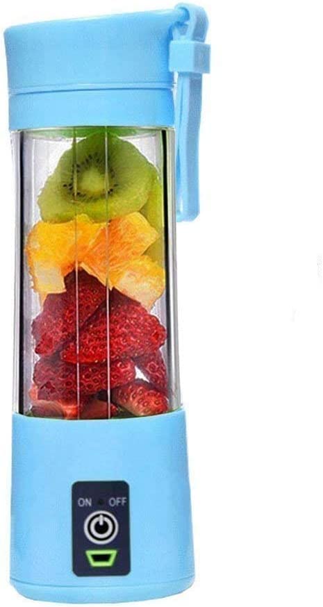 Portable USB Rechargeable Personal Blender | 6-Blade Mini Smoothie Maker & Juice Blender (Random Color)