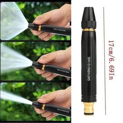 High Pressure Adjustable Water Spray Gun | Metal Body Garden & Car Wash Nozzle