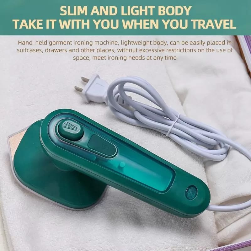 Professional Micro Steam Iron | Portable Handheld Dry & Wet Garment Steamer for Travel & Home