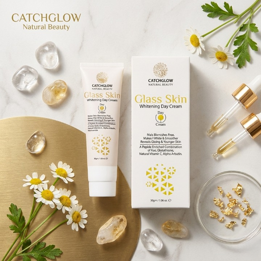 Catchglow Natural Beauty Glass Skin Day Cream 30g | Radiant Glow Moisturizing Face Cream