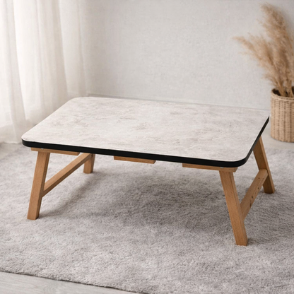 Multi-Purpose Wooden Folding Table | Portable Laptop Lap Desk for Study, Reading & Bed Use
