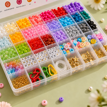 4000PCS Pony Beads Friendship Bracelet Making Kit