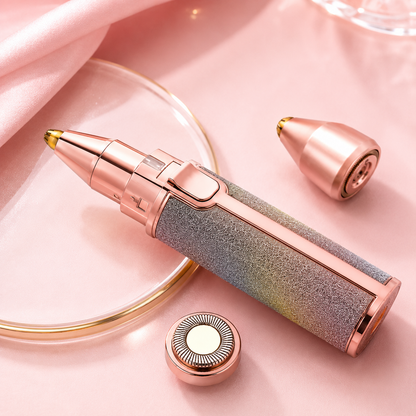 2-in-1 Electric Eyebrow Trimmer & Facial Hair Remover – Rechargeable Beauty Shaver for Women