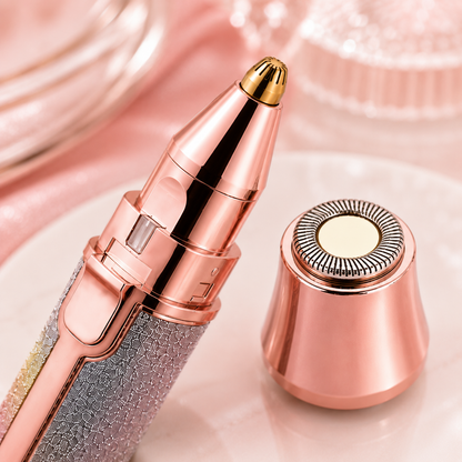 2-in-1 Electric Eyebrow Trimmer & Facial Hair Remover – Rechargeable Beauty Shaver for Women