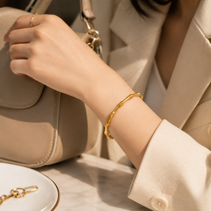 Bamboo Trending Korean Bangle – Stylish Wrist Jewelry for Everyday Wear