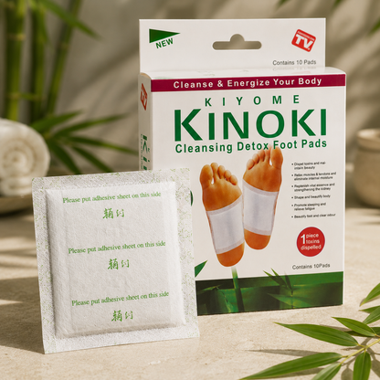 Kinoki Bamboo Vinegar Foot Patches – Relaxing Foot Pads | 10 Pads Pack
