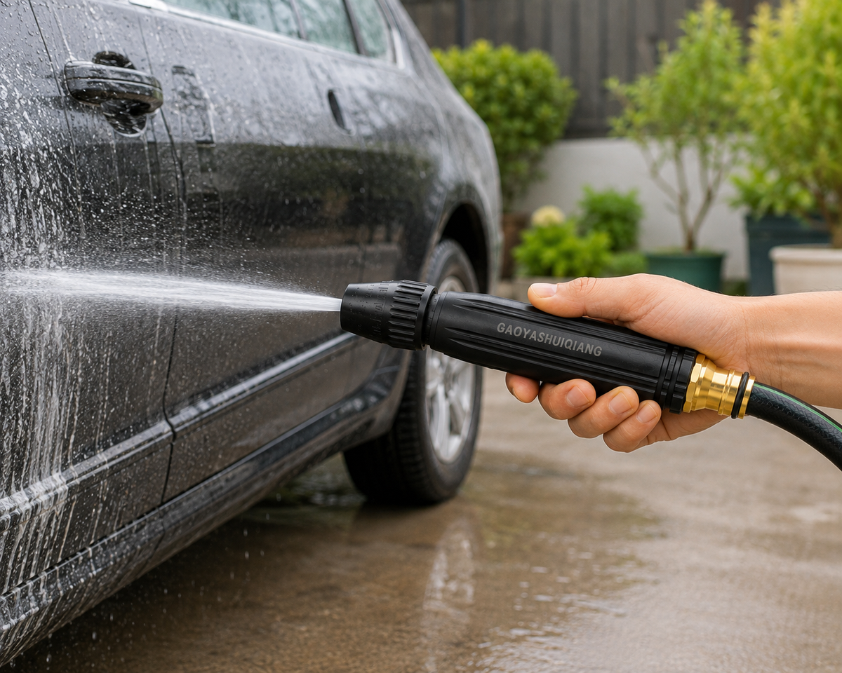High-Pressure Plastic Hose Nozzle Spray Gun – Heavy-Duty Water Jet Nozzle