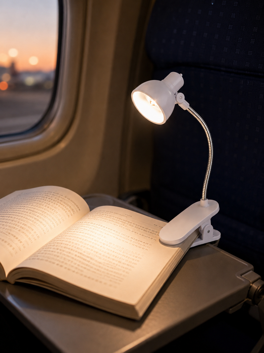 Portable LED Reading Lamp With Clip – Flexible Book Light