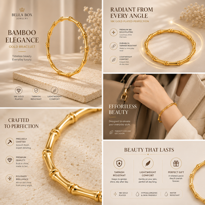 Bamboo Trending Korean Bangle – Stylish Wrist Jewelry for Everyday Wear