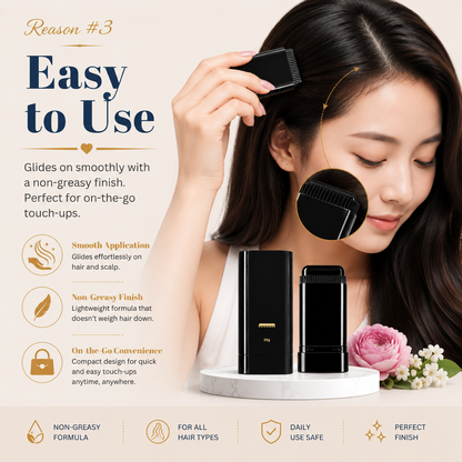 Water & Sweat Proof Hair Comb Dye – Long Lasting Hair Coloring Comb for Instant Grey Hair Coverage