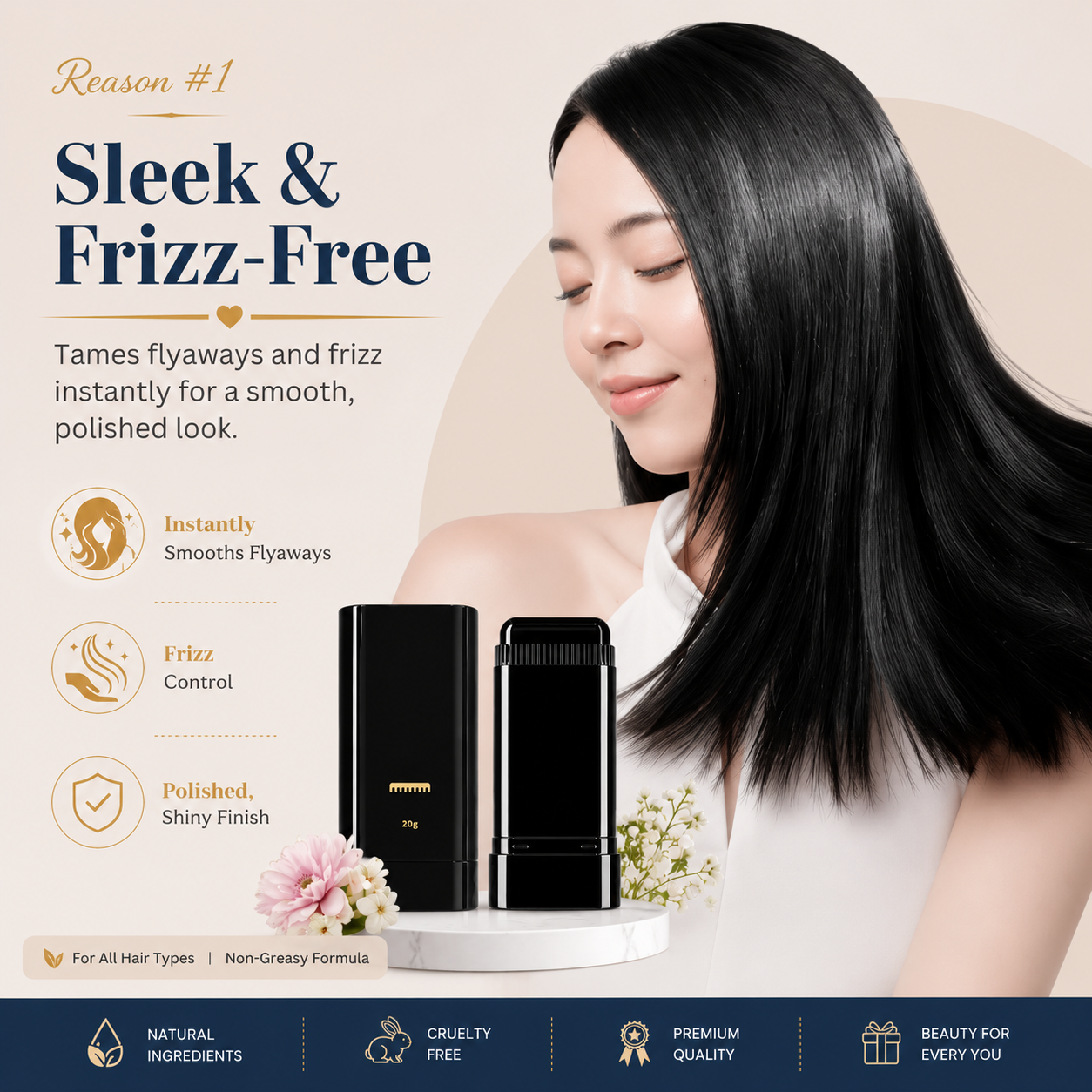 Water & Sweat Proof Hair Comb Dye – Long Lasting Hair Coloring Comb for Instant Grey Hair Coverage
