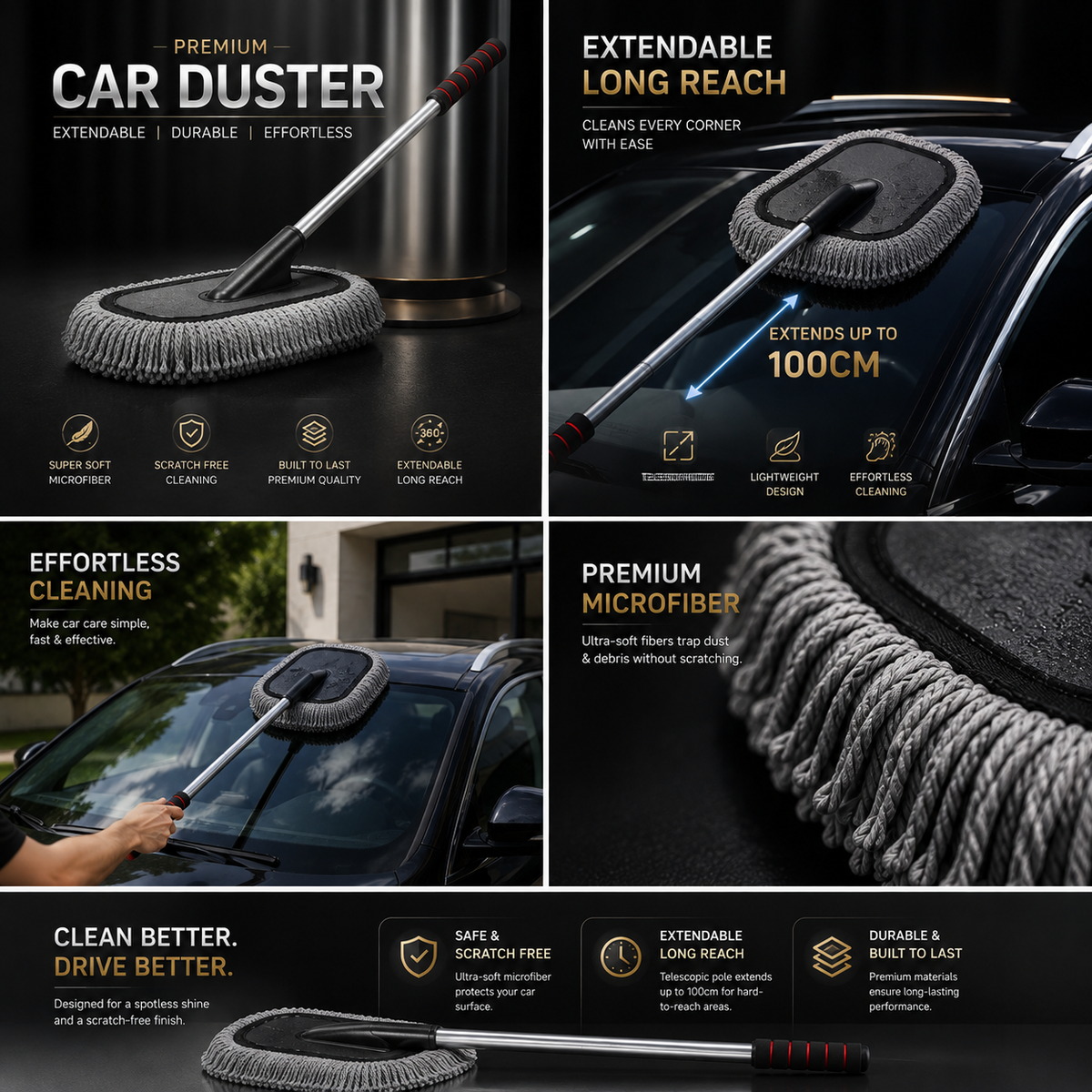 Extendable Car Duster – Easy & Efficient Vehicle Cleaning