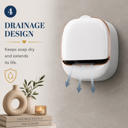 Wall Mounted Soap Holder – Punch-Free Self-Draining Soap Box for Bathroom & Kitchen (Random Color)