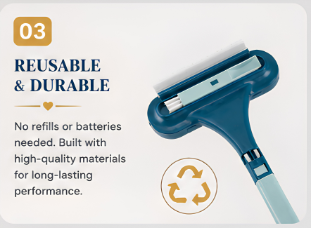 Reusable Dog & Cat Hair Remover Roller – Washable Sticky Pet Hair & Lint Cleaner Brush