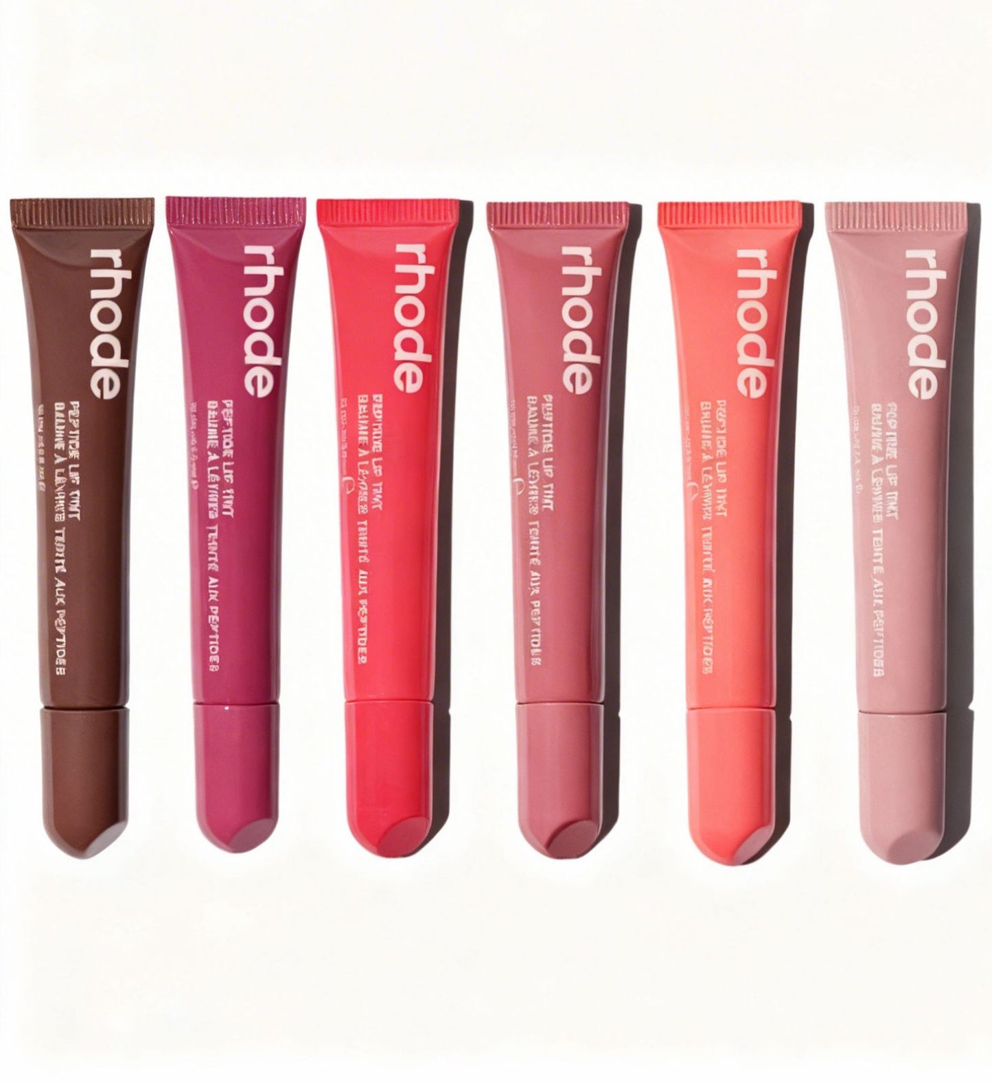 Rhode Peptide Lip Tint Pack of 8 Shades | Hydrating Glossy Lip Balm Set