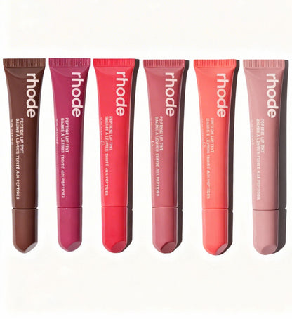Rhode Peptide Lip Tint Pack of 8 Shades | Hydrating Glossy Lip Balm Set