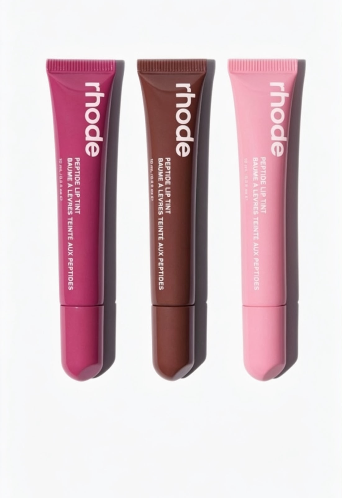 Rhode Peptide Lip Tint Pack of 8 Shades | Hydrating Glossy Lip Balm Set