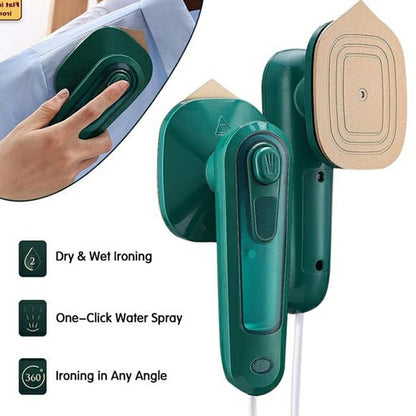 Professional Micro Steam Iron | Portable Handheld Dry & Wet Garment Steamer for Travel & Home