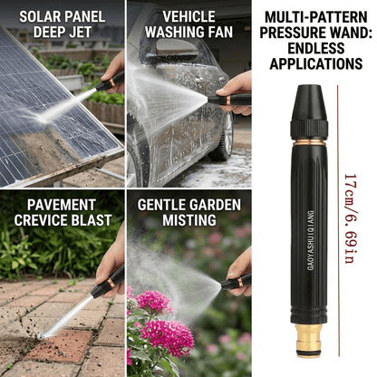 High Pressure Adjustable Water Spray Gun | Metal Body Garden & Car Wash Nozzle
